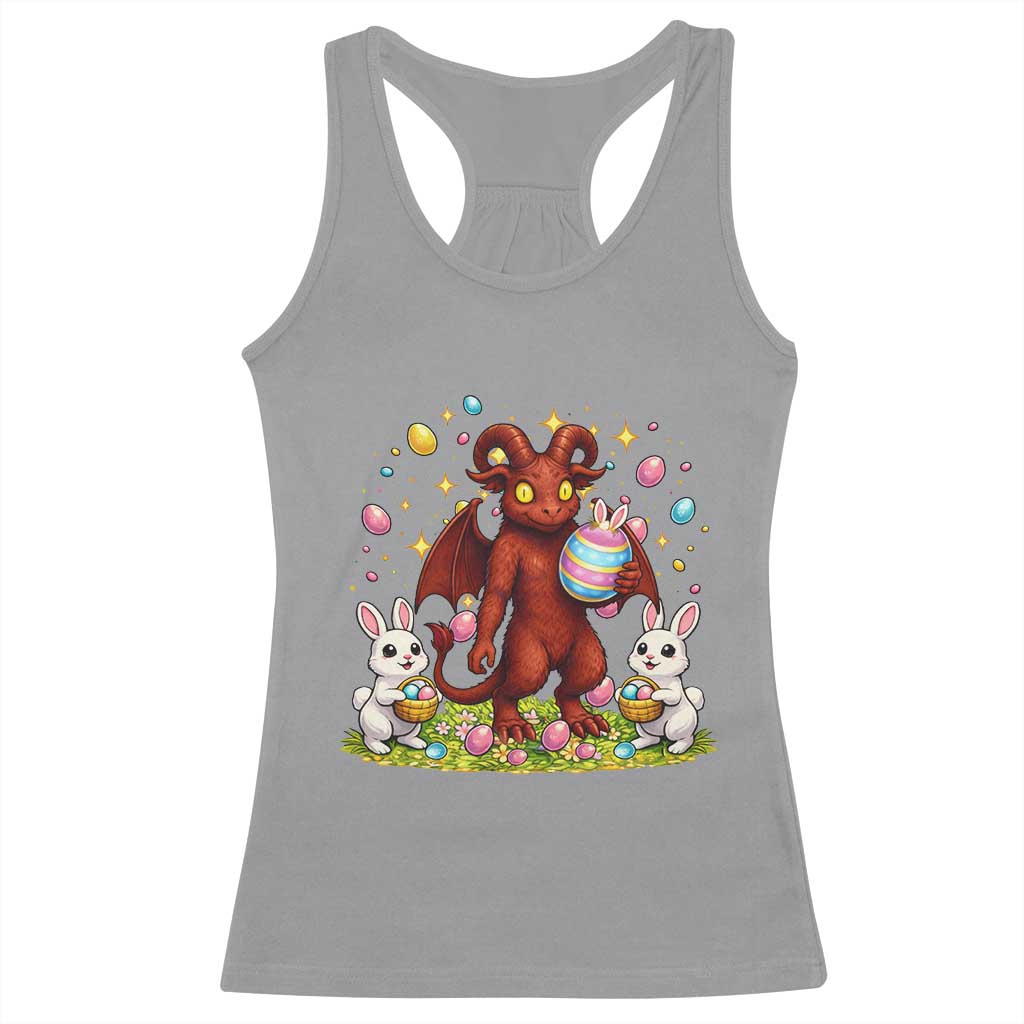 Jersey Devil Easter Egg Hunt Racerback Tank Top Funny Pine Barrens Folklore Gift