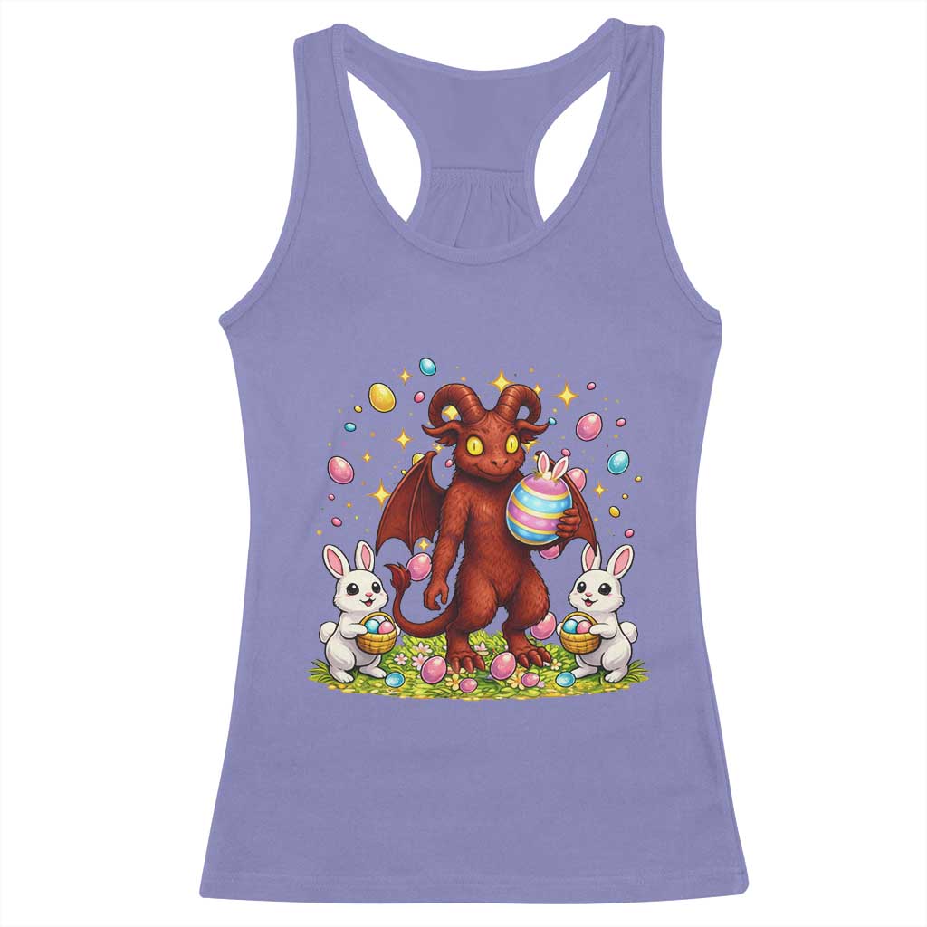 Jersey Devil Easter Egg Hunt Racerback Tank Top Funny Pine Barrens Folklore Gift
