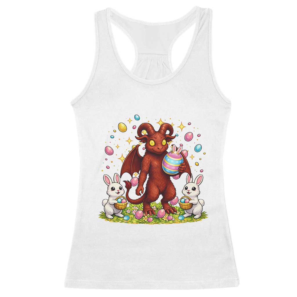 Jersey Devil Easter Egg Hunt Racerback Tank Top Funny Pine Barrens Folklore Gift