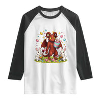 Jersey Devil Easter Egg Hunt Raglan Shirt Funny Pine Barrens Folklore Gift