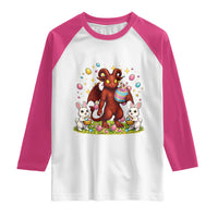 Jersey Devil Easter Egg Hunt Raglan Shirt Funny Pine Barrens Folklore Gift