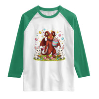 Jersey Devil Easter Egg Hunt Raglan Shirt Funny Pine Barrens Folklore Gift