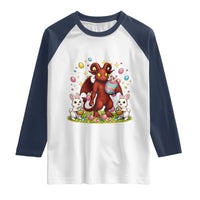 Jersey Devil Easter Egg Hunt Raglan Shirt Funny Pine Barrens Folklore Gift
