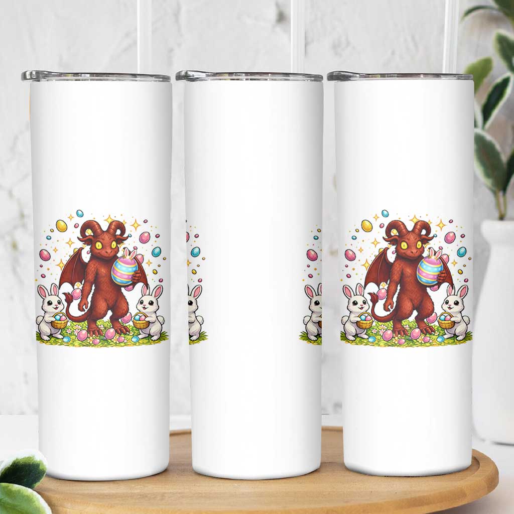 Jersey Devil Easter Egg Hunt Skinny Tumbler Funny Pine Barrens Folklore Gift