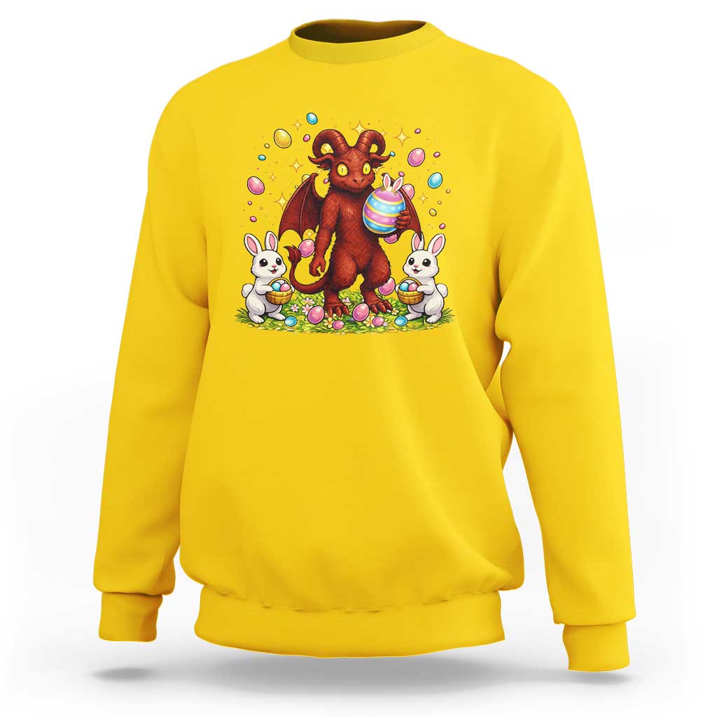 Jersey Devil Easter Egg Hunt Sweatshirt Funny Pine Barrens Folklore Gift