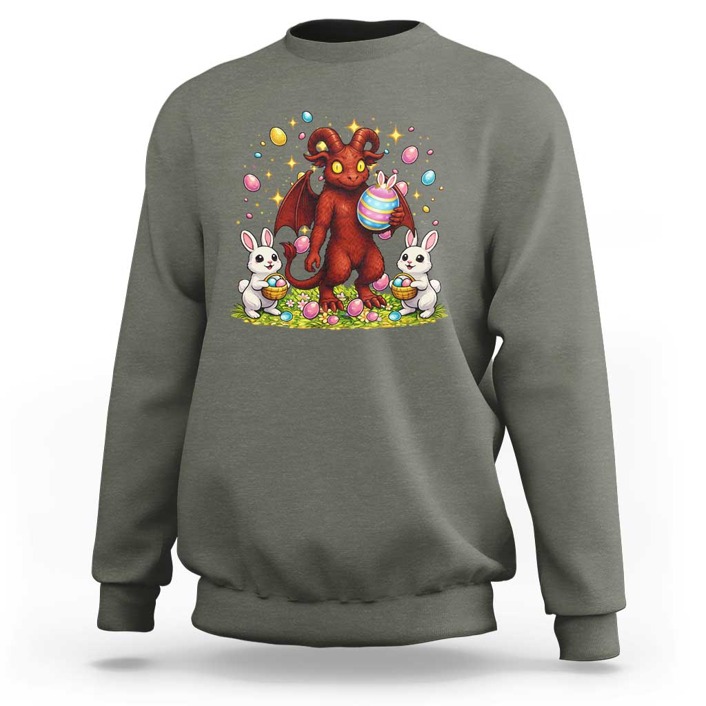 Jersey Devil Easter Egg Hunt Sweatshirt Funny Pine Barrens Folklore Gift