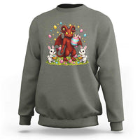Jersey Devil Easter Egg Hunt Sweatshirt Funny Pine Barrens Folklore Gift