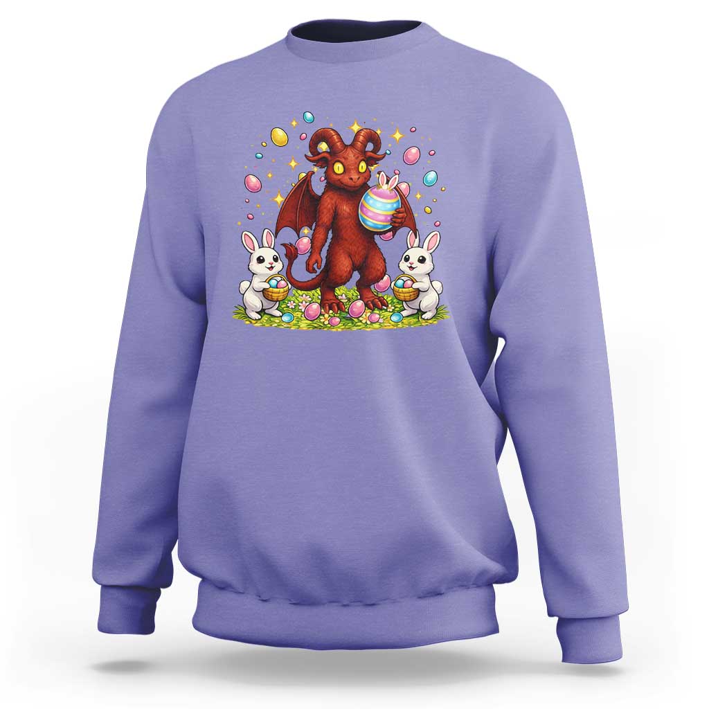 Jersey Devil Easter Egg Hunt Sweatshirt Funny Pine Barrens Folklore Gift