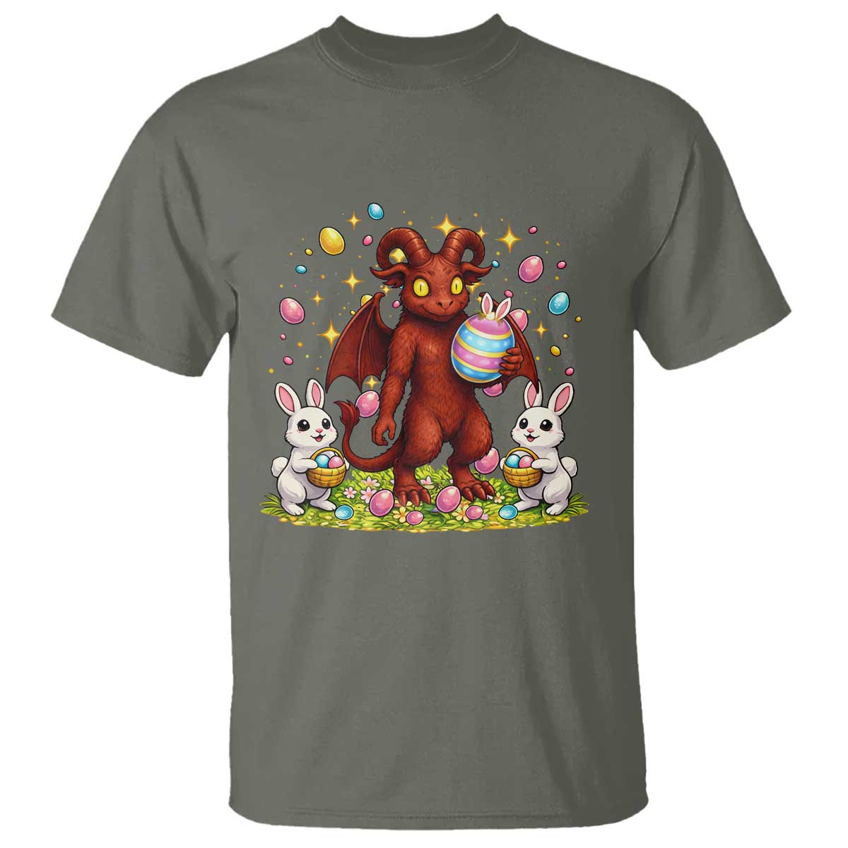 Jersey Devil Easter Egg Hunt T Shirt Funny Pine Barrens Folklore Gift