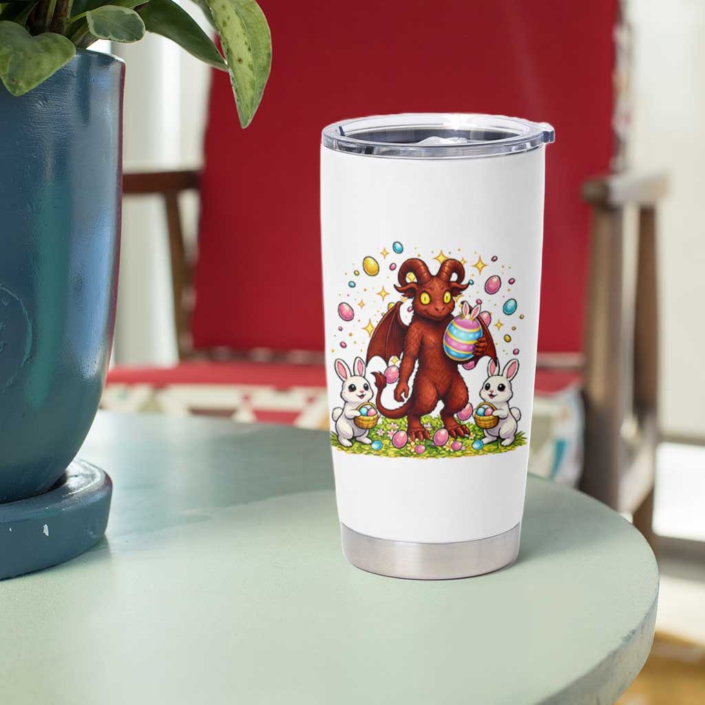 Jersey Devil Easter Egg Hunt Tumbler Cup Funny Pine Barrens Folklore Gift