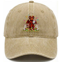 Jersey Devil Easter Egg Hunt Washed Cotton Baseball Cap Funny Pine Barrens Folklore Gift