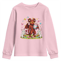 Jersey Devil Easter Egg Hunt Youth Sweatshirt Funny Pine Barrens Folklore Gift