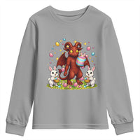 Jersey Devil Easter Egg Hunt Youth Sweatshirt Funny Pine Barrens Folklore Gift