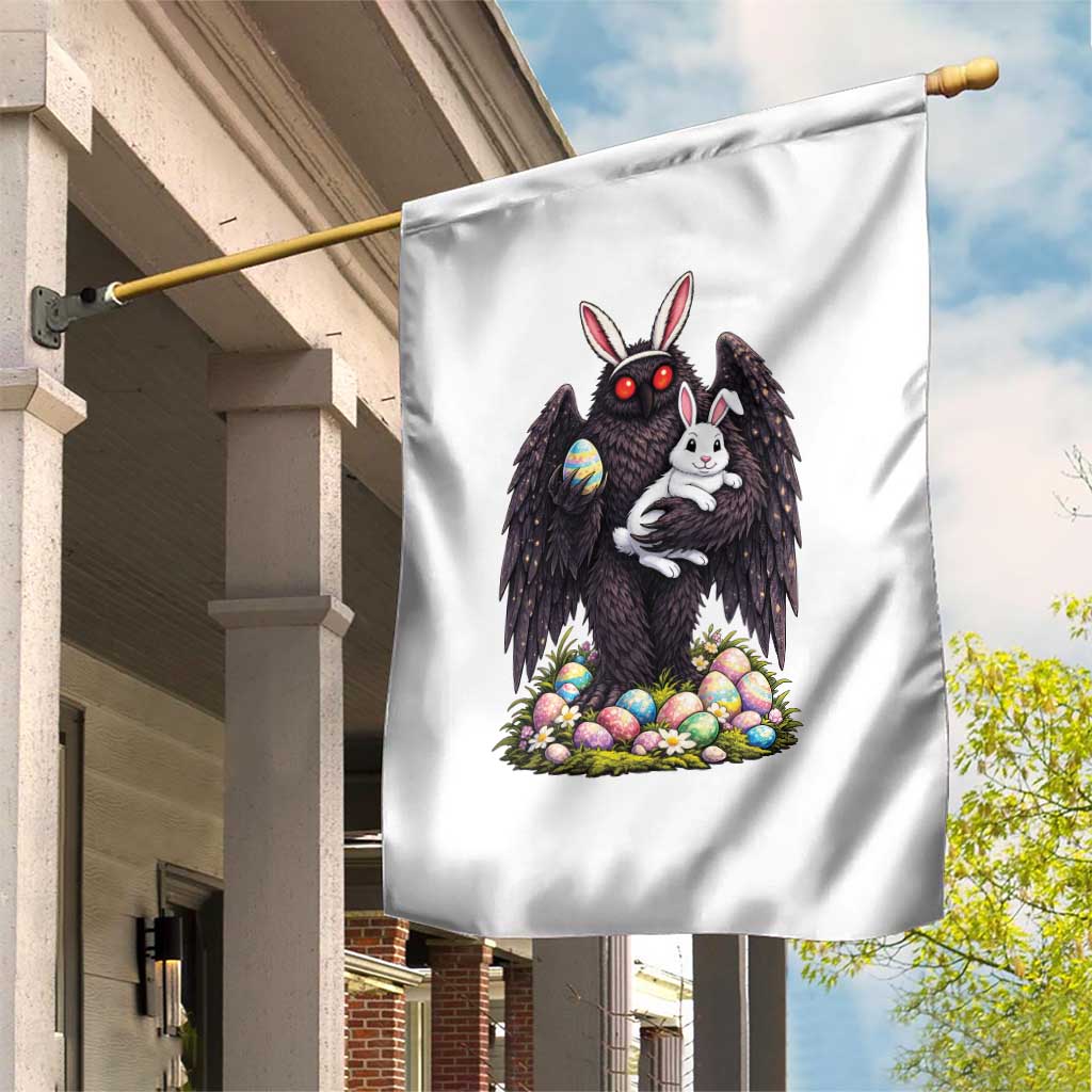 Funny Mothman Bunny Ears Garden Flag Point Pleasant Cryptid Lover Gift