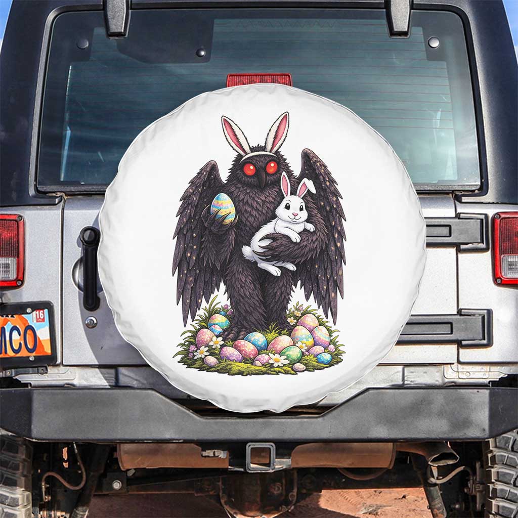 Funny Mothman Bunny Ears Spare Tire Cover Point Pleasant Cryptid Lover Gift