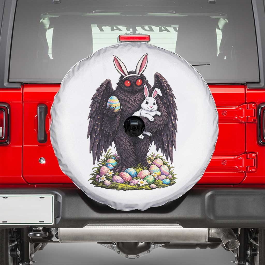 Funny Mothman Bunny Ears Spare Tire Cover Point Pleasant Cryptid Lover Gift