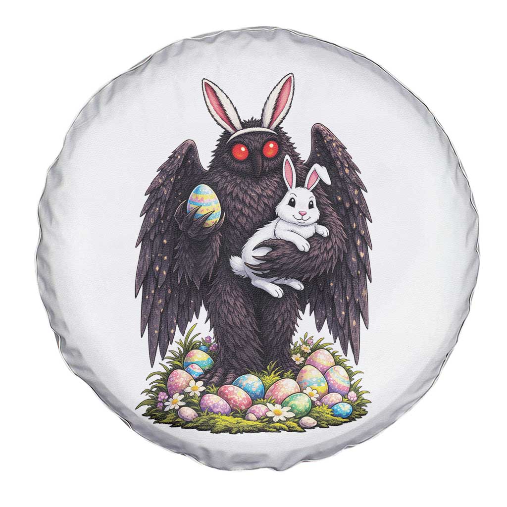 Funny Mothman Bunny Ears Spare Tire Cover Point Pleasant Cryptid Lover Gift