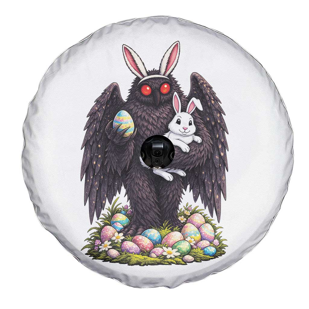 Funny Mothman Bunny Ears Spare Tire Cover Point Pleasant Cryptid Lover Gift