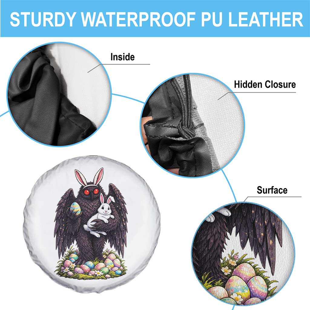 Funny Mothman Bunny Ears Spare Tire Cover Point Pleasant Cryptid Lover Gift
