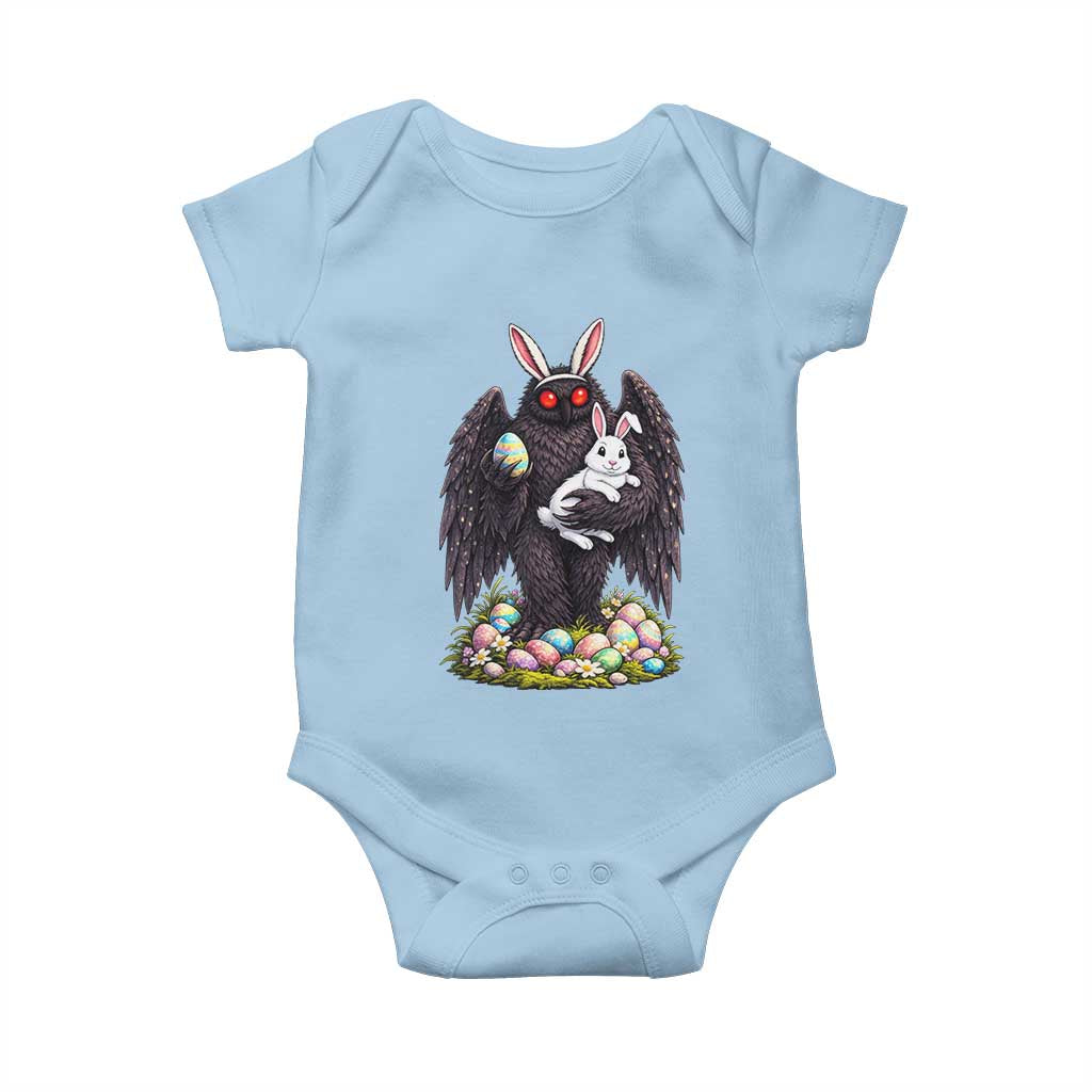 Funny Mothman Bunny Ears Baby Onesie Point Pleasant Cryptid Lover Gift