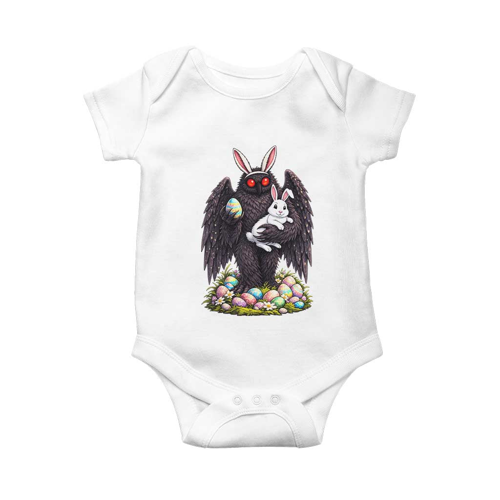 Funny Mothman Bunny Ears Baby Onesie Point Pleasant Cryptid Lover Gift