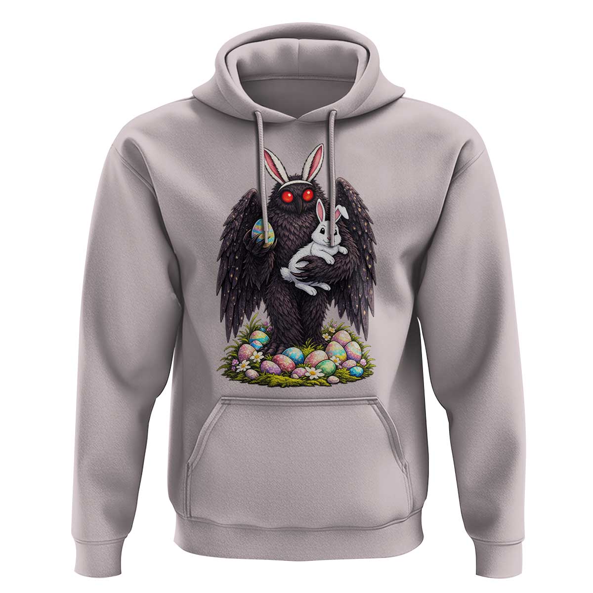 Funny Mothman Bunny Ears Hoodie Point Pleasant Cryptid Lover Gift