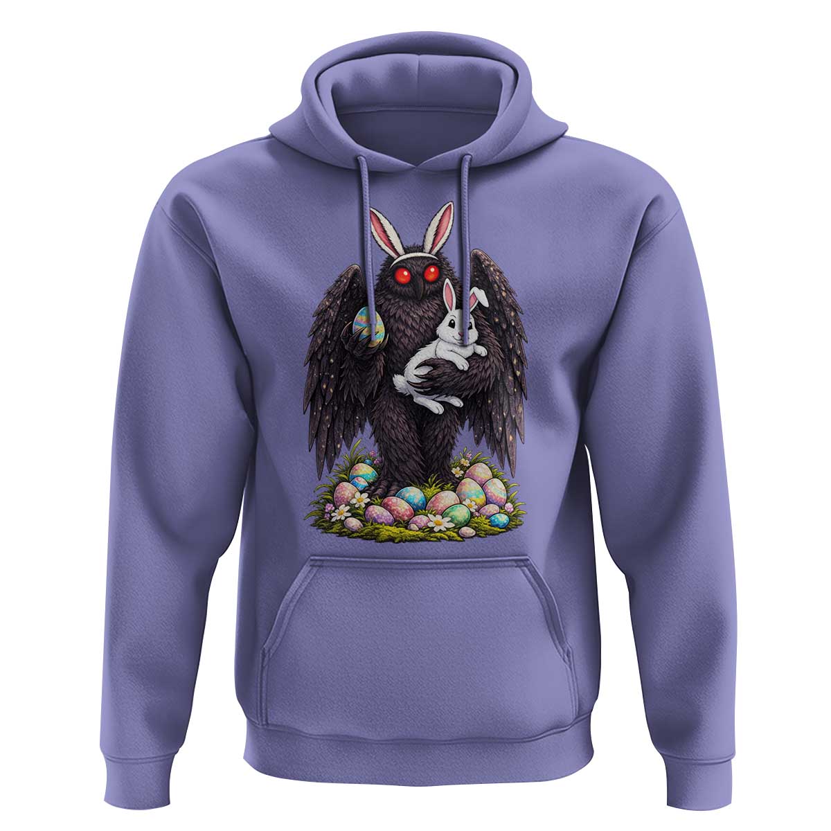 Funny Mothman Bunny Ears Hoodie Point Pleasant Cryptid Lover Gift