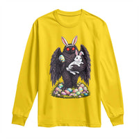 Funny Mothman Bunny Ears Long Sleeve Shirt Point Pleasant Cryptid Lover Gift