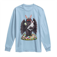 Funny Mothman Bunny Ears Long Sleeve Shirt Point Pleasant Cryptid Lover Gift