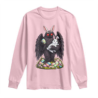 Funny Mothman Bunny Ears Long Sleeve Shirt Point Pleasant Cryptid Lover Gift
