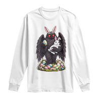 Funny Mothman Bunny Ears Long Sleeve Shirt Point Pleasant Cryptid Lover Gift