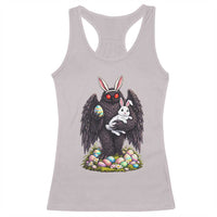 Funny Mothman Bunny Ears Racerback Tank Top Point Pleasant Cryptid Lover Gift