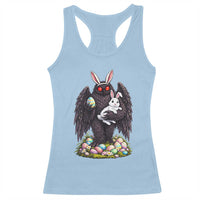 Funny Mothman Bunny Ears Racerback Tank Top Point Pleasant Cryptid Lover Gift