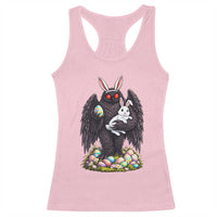 Funny Mothman Bunny Ears Racerback Tank Top Point Pleasant Cryptid Lover Gift