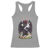 Funny Mothman Bunny Ears Racerback Tank Top Point Pleasant Cryptid Lover Gift