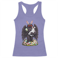 Funny Mothman Bunny Ears Racerback Tank Top Point Pleasant Cryptid Lover Gift