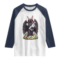 Funny Mothman Bunny Ears Raglan Shirt Point Pleasant Cryptid Lover Gift