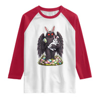 Funny Mothman Bunny Ears Raglan Shirt Point Pleasant Cryptid Lover Gift