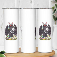 Funny Mothman Bunny Ears Skinny Tumbler Point Pleasant Cryptid Lover Gift