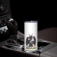 Funny Mothman Bunny Ears Skinny Tumbler Point Pleasant Cryptid Lover Gift