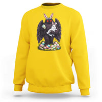Funny Mothman Bunny Ears Sweatshirt Point Pleasant Cryptid Lover Gift