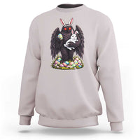 Funny Mothman Bunny Ears Sweatshirt Point Pleasant Cryptid Lover Gift
