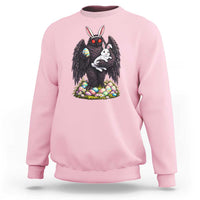 Funny Mothman Bunny Ears Sweatshirt Point Pleasant Cryptid Lover Gift