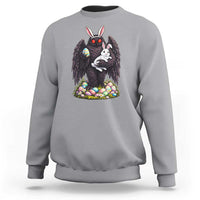 Funny Mothman Bunny Ears Sweatshirt Point Pleasant Cryptid Lover Gift