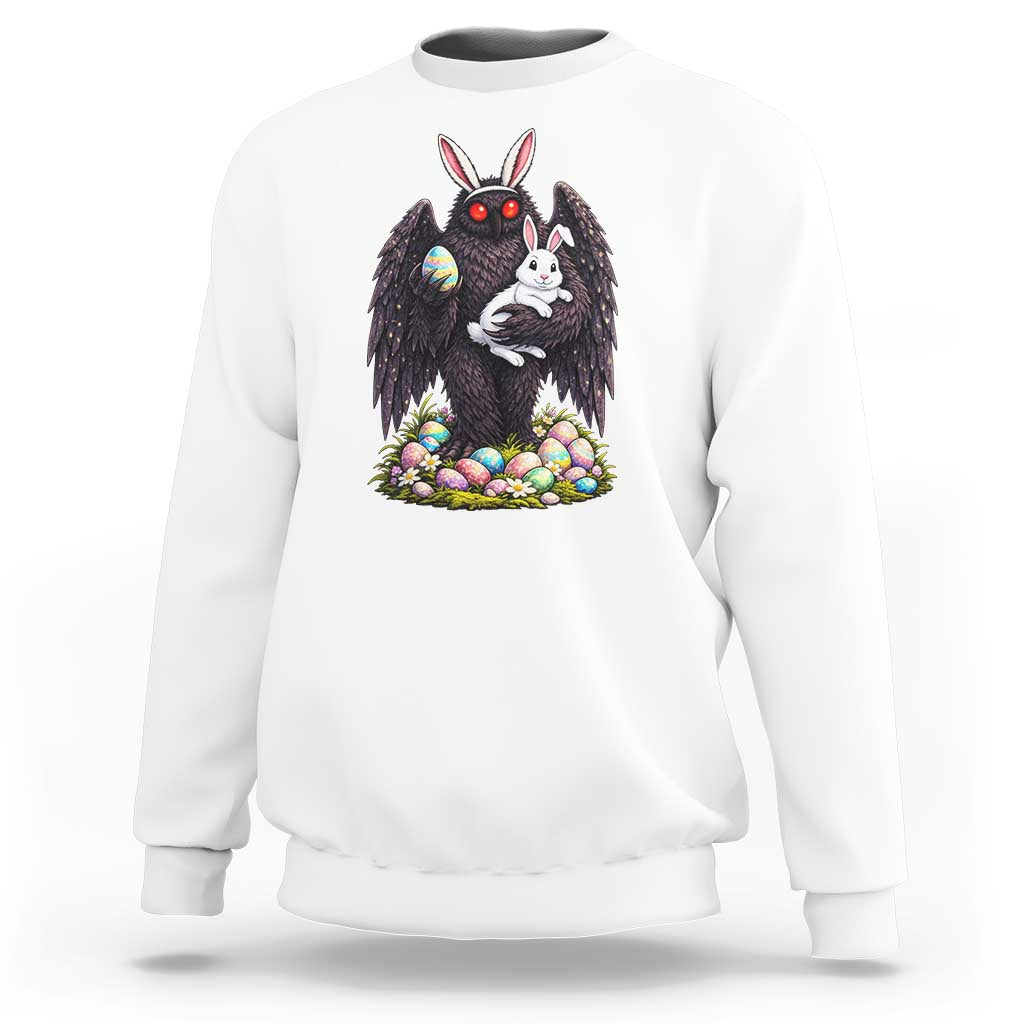 Funny Mothman Bunny Ears Sweatshirt Point Pleasant Cryptid Lover Gift