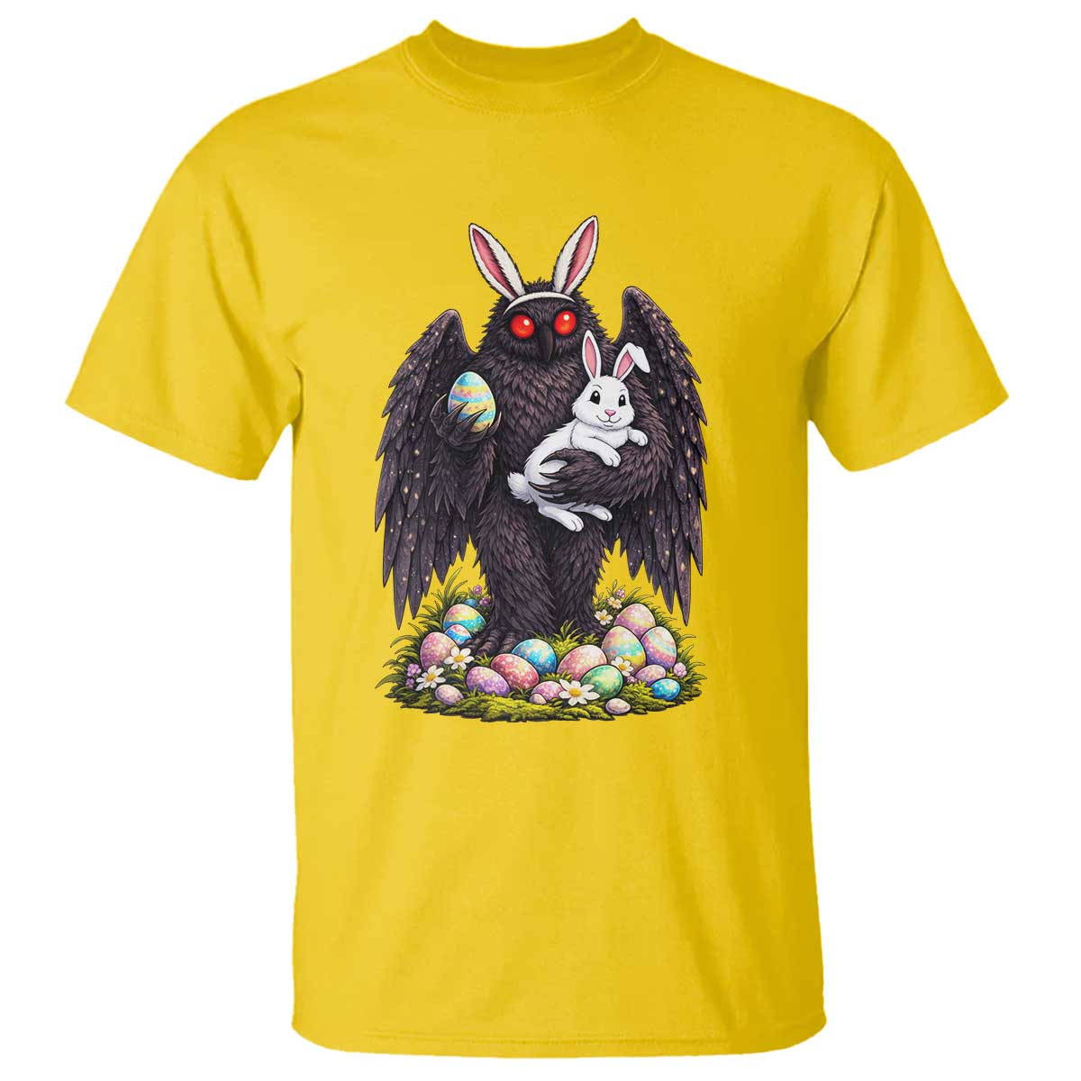Funny Mothman Bunny Ears T Shirt Point Pleasant Cryptid Lover Gift