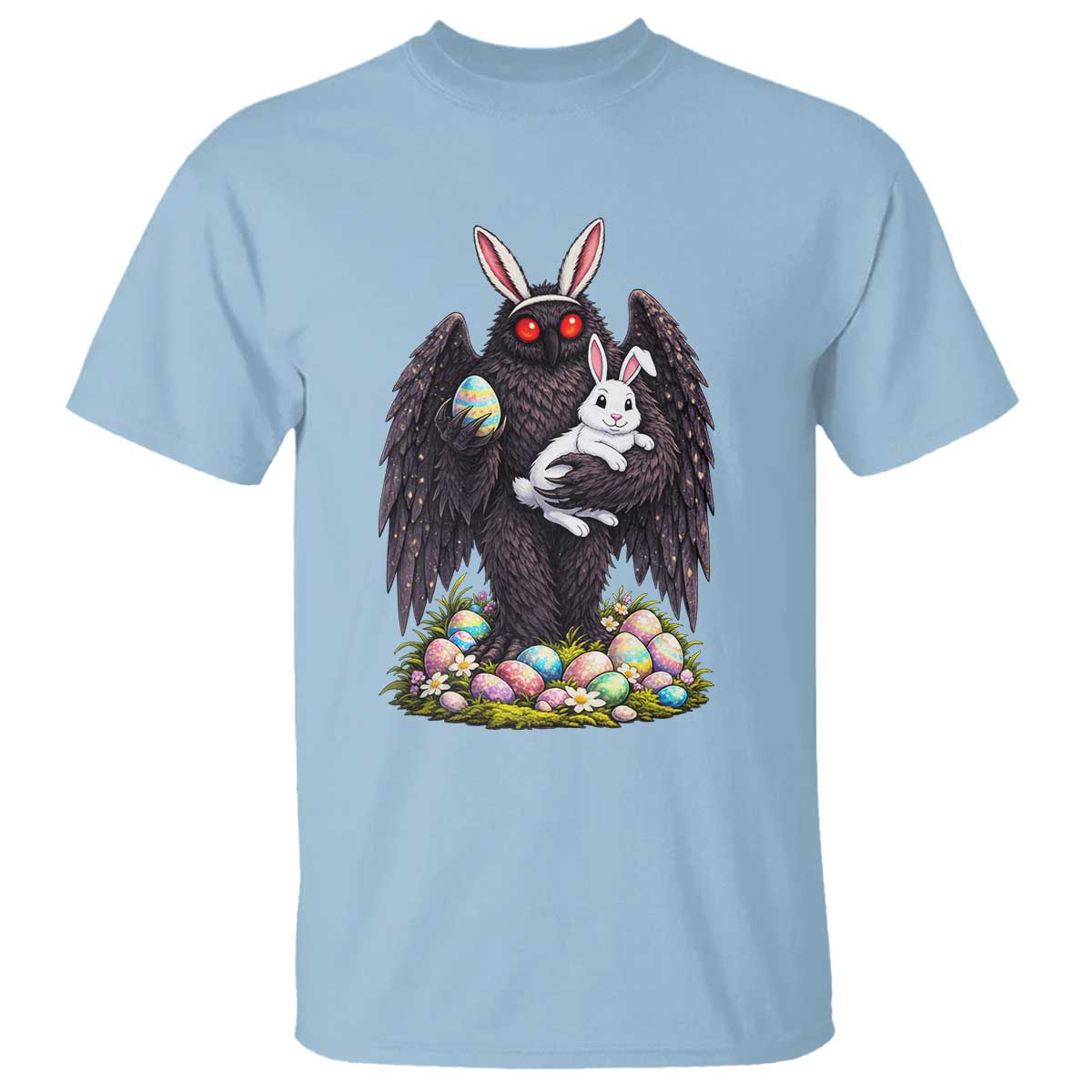 Funny Mothman Bunny Ears T Shirt Point Pleasant Cryptid Lover Gift