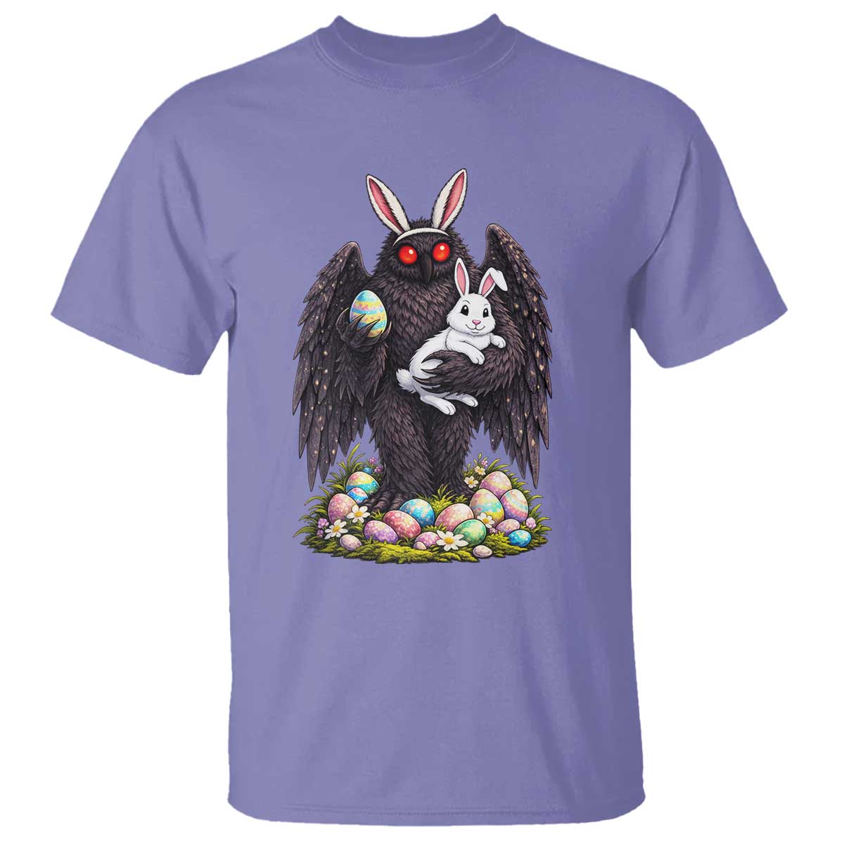 Funny Mothman Bunny Ears T Shirt Point Pleasant Cryptid Lover Gift