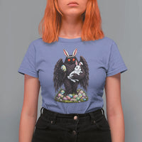 Funny Mothman Bunny Ears T Shirt For Women Point Pleasant Cryptid Lover Gift