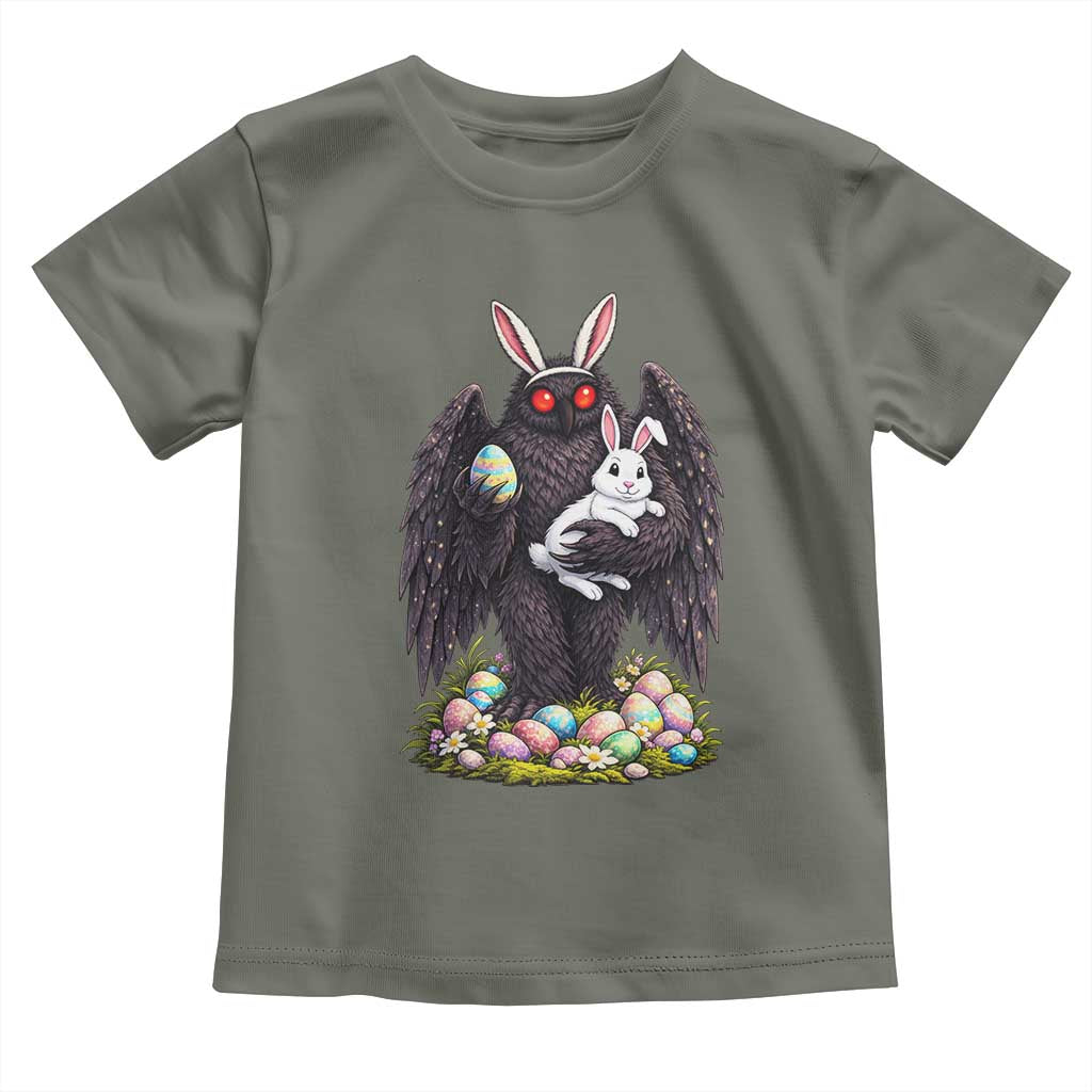 Funny Mothman Bunny Ears Toddler T Shirt Point Pleasant Cryptid Lover Gift